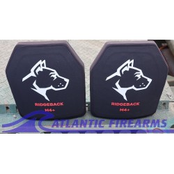 Guard Dog RidgeBack Level IV+ Ceramic Body Armor Plates 10"x12"- Pair