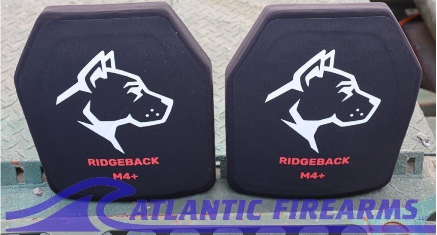 Guard Dog RidgeBack Level IV+ Ceramic Body Armor Plates 10"x12"- Pair