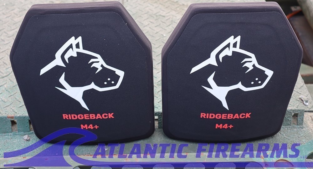 Guard Dog RidgeBack Level IV+ Ceramic Body Armor Plates 10"x12"- Pair