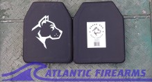 GUARD DOG CERAMIC LEVEL IV  BODY ARMOR PLATES 10"X12"- PAIR