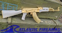 GOLD AK47 RIFLE W/ PARADE STOCK SET VIDEO