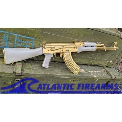 GOLD AK47 RIFLE W/ PARADE STOCK SET VIDEO