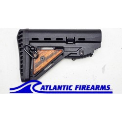 AR15 Collapsible Stock Wood- Tiger Walnut