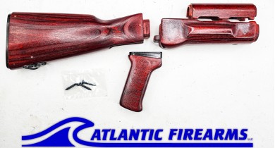 AK Milled Wood Stock Set Red