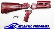 AK Milled Wood Stock Set Red