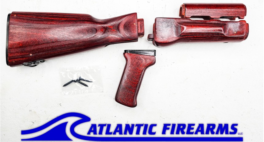 AK Milled Wood Stock Set Red