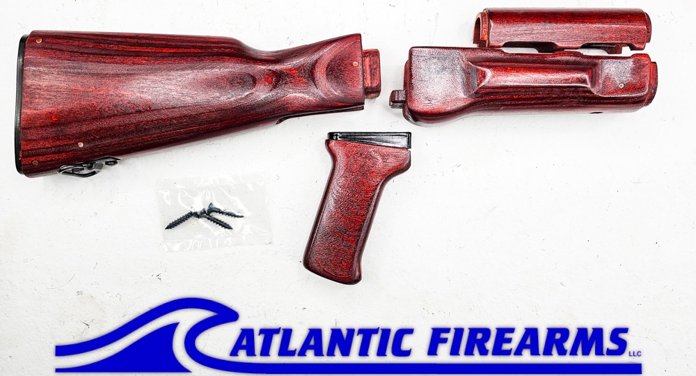 AK Milled Wood Stock Set Red