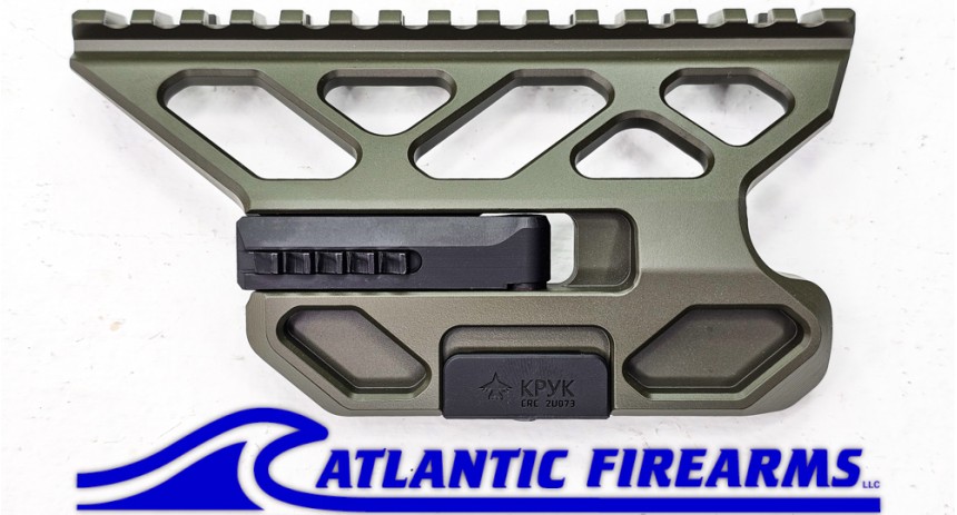 CRC 2U073 Quick Release Optic Mount for AK Rifles OD Green - KPYK