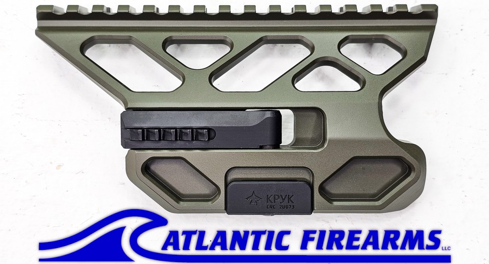 CRC 2U073 Quick Release Optic Mount for AK Rifles OD Green - KPYK