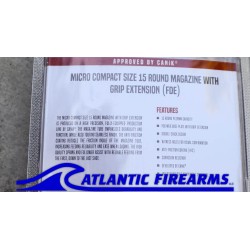 CANIK METE MC9 15RD MAGAZINE 2 PACK- FDE