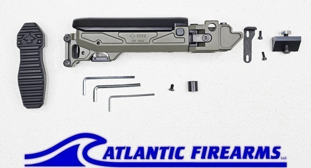 CRC 5002/9033 Folding Telescopic Buttstock for AKM/AK74 - OD Green - KPYK