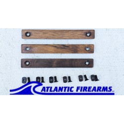 MLOK Wood Grip Stop Walnut- 3 Slot