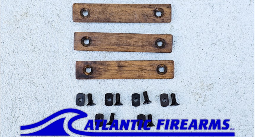 MLOK Wood Grip Stop Walnut- 2 Slot