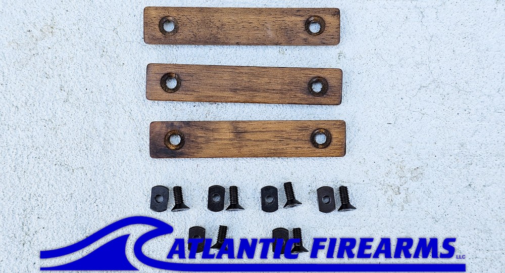 MLOK Wood Grip Stop Walnut- 2 Slot
