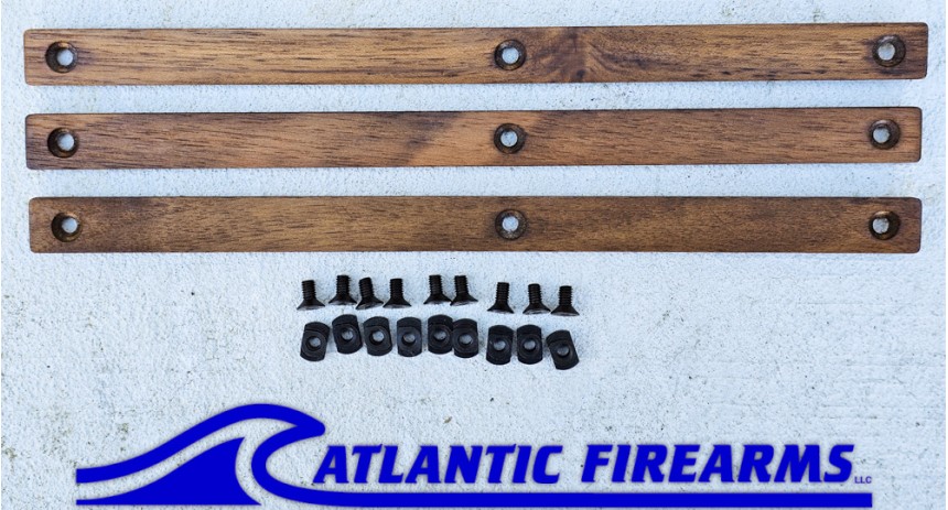 MLOK  Wood Grip Stop 6 Slot- Walnut