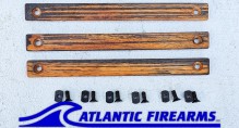 MLOK Wood Grip Stop Tiger Walnut- 4 Slot