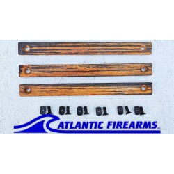 MLOK Wood Grip Stop Tiger Walnut- 4 Slot