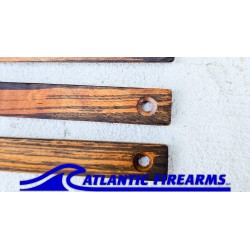 MLOK Wood Grip Stop Tiger Walnut- 3 Slot