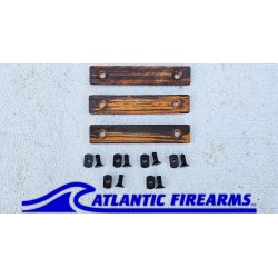 MLOK Wood Grip Stop Tiger Walnut- 2 Slot