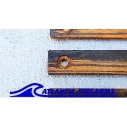 MLOK Wood Grip Stop Tiger Walnut- 2 Slot
