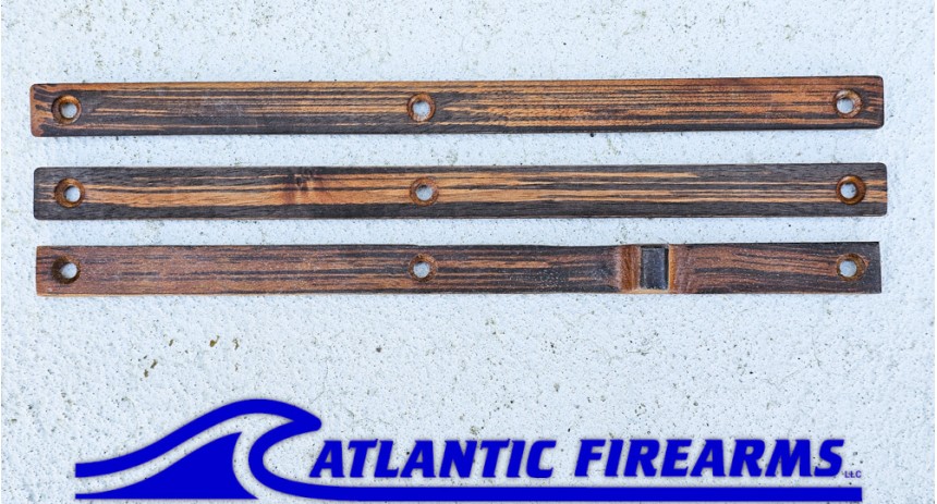 MLOK  Wood Grip Stop 6 Slot- Tiger Walnut - Finger Stop