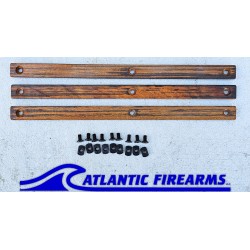 MLOK  Wood Grip Stop 6 Slot- Tiger Walnut