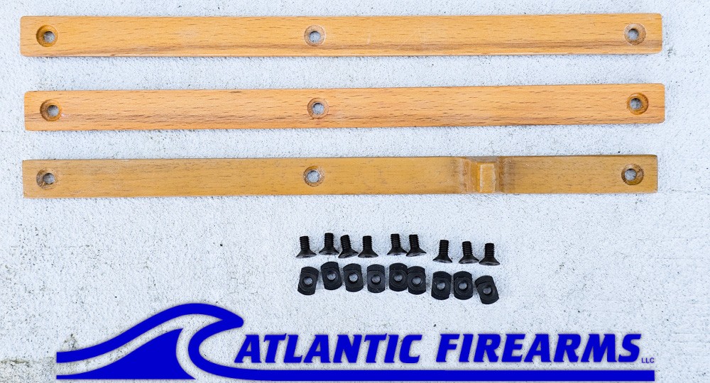MLOK  Wood Grip Stop 6 Slot- Blonde - Finger Stop