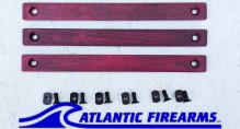 MLOK Wood Grip Stop Red- 4 Slot