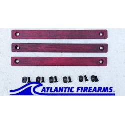 MLOK Wood Grip Stop Red- 4 Slot