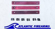 MLOK Wood Grip Stop Red- 3 Slot