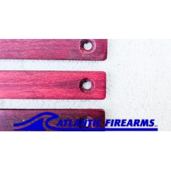 MLOK Wood Grip Stop Red- 3 Slot