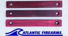 MLOK Wood Grip Stop Red- 3 Slot