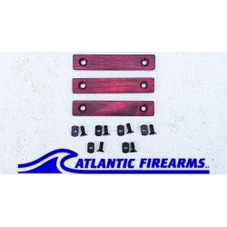 MLOK Wood Grip Stop Red- 2 Slot