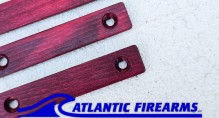 MLOK Wood Grip Stop Red- 2 Slot