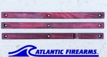 MLOK  Wood Grip Stop 6 Slot- Red- Finger Stop