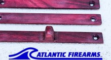 MLOK  Wood Grip Stop 6 Slot- Red- Finger Stop