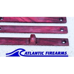 MLOK  Wood Grip Stop 6 Slot- Red- Finger Stop