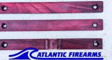 MLOK  Wood Grip Stop 6 Slot- Red- Finger Stop