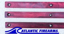 MLOK  Wood Grip Stop 6 Slot- Red- Finger Stop