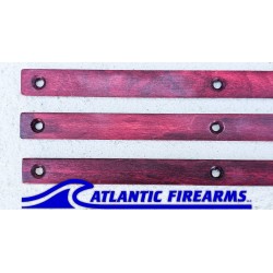 MLOK  Wood Grip Stop 6 Slot- Red- Finger Stop