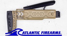 Folding & Telescoping Buttstock for AKs with 4.5mm Folding Hinges - Coyote  - ME