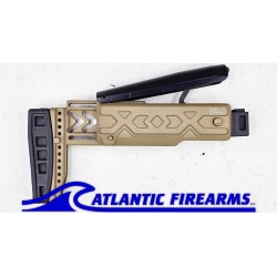 Folding & Telescoping Buttstock for AKs with 4.5mm Folding Hinges - Coyote  - ME