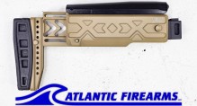 Folding & Telescoping Buttstock for AKs with 4.5mm Folding Hinges - Coyote  - ME