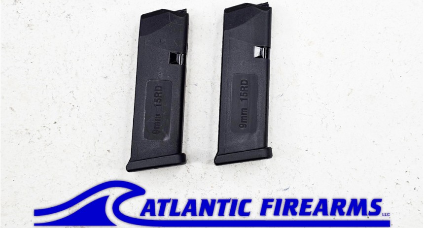 15 Round Mags 2 Pack For Glock