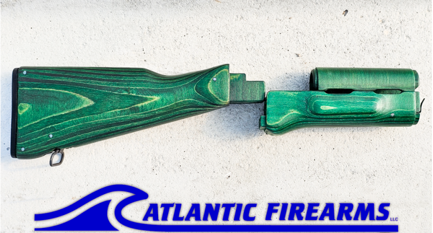 Polish AK47 Stock Set Border Guard Green-WBP