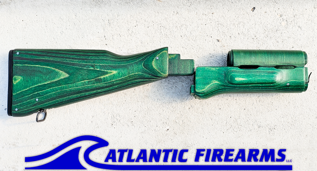 Polish AK47 Stock Set Border Guard Green-WBP