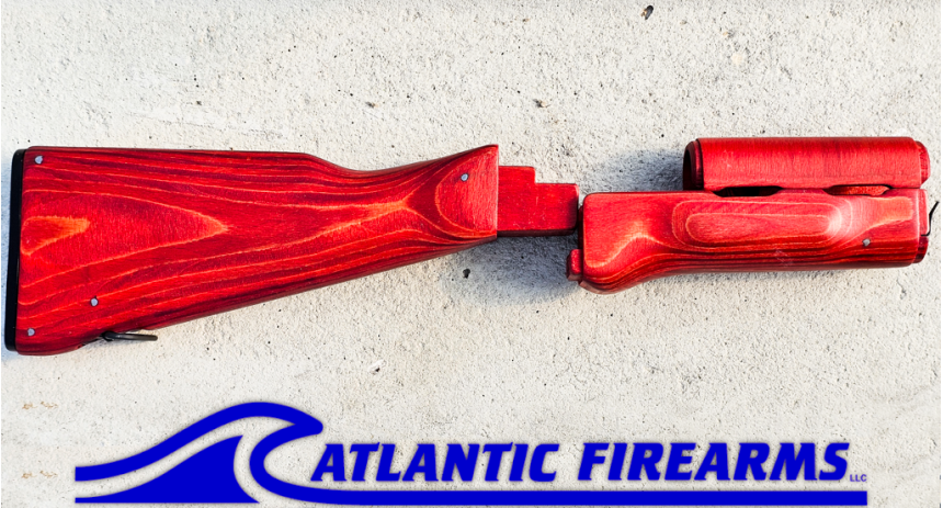 Polish AK47 Stock Set Ruby Red-WBP