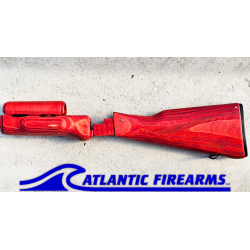 Polish AK47 Stock Set Ruby Red-WBP