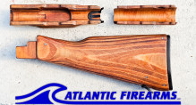 Polish AK47 Stock Set Bumblebee Brown - WBP