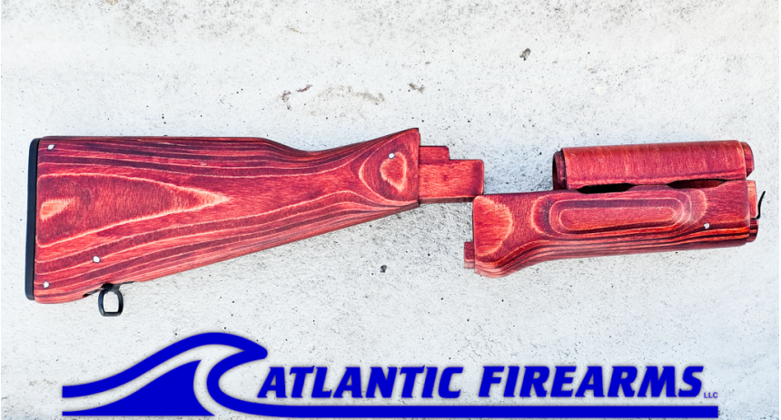 Polish AK47 Stock Set Sunburst - WBP
